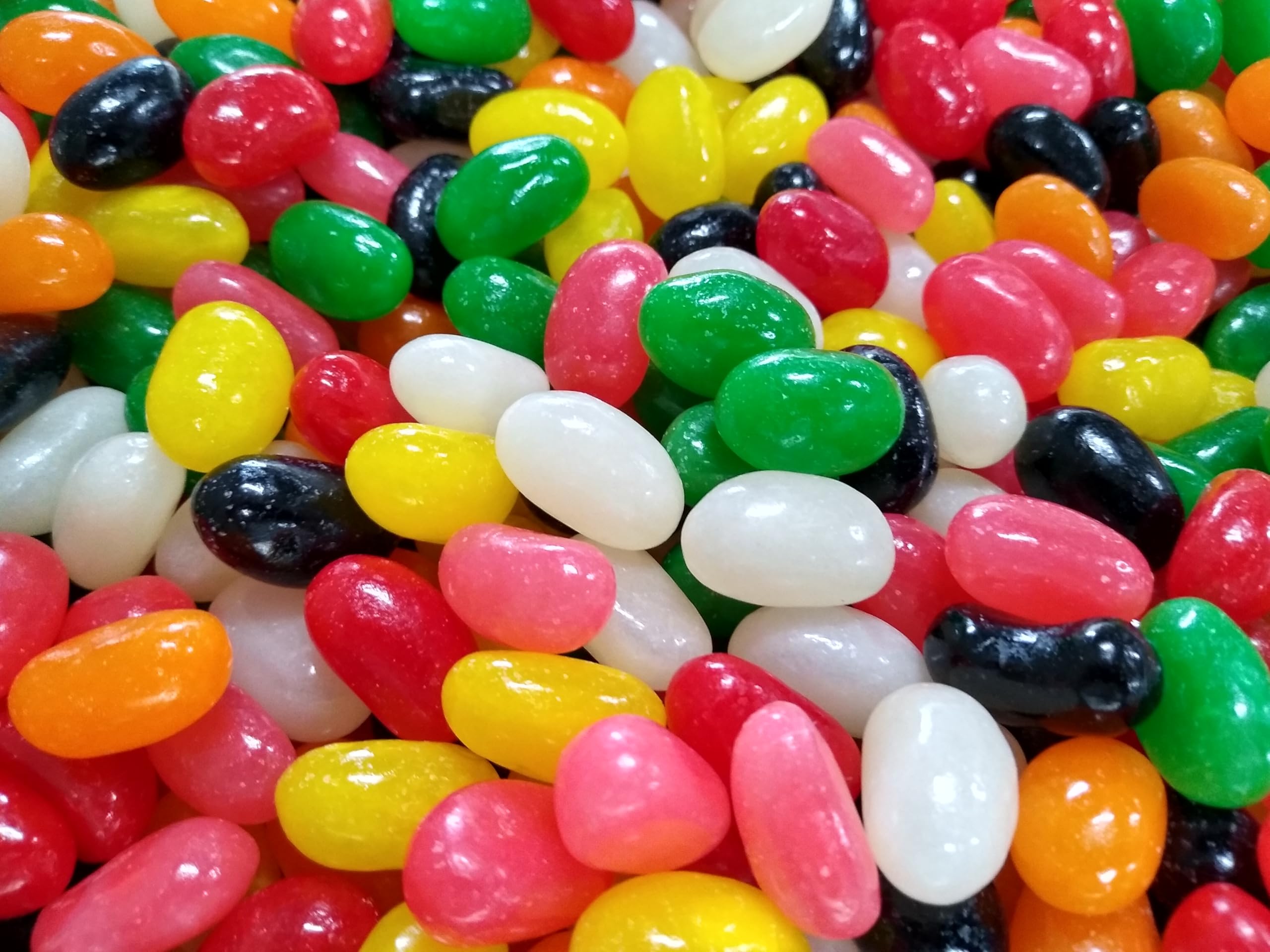 Emporium Candy front packaging showing 2 lb bag and colorful beans for easy gifting