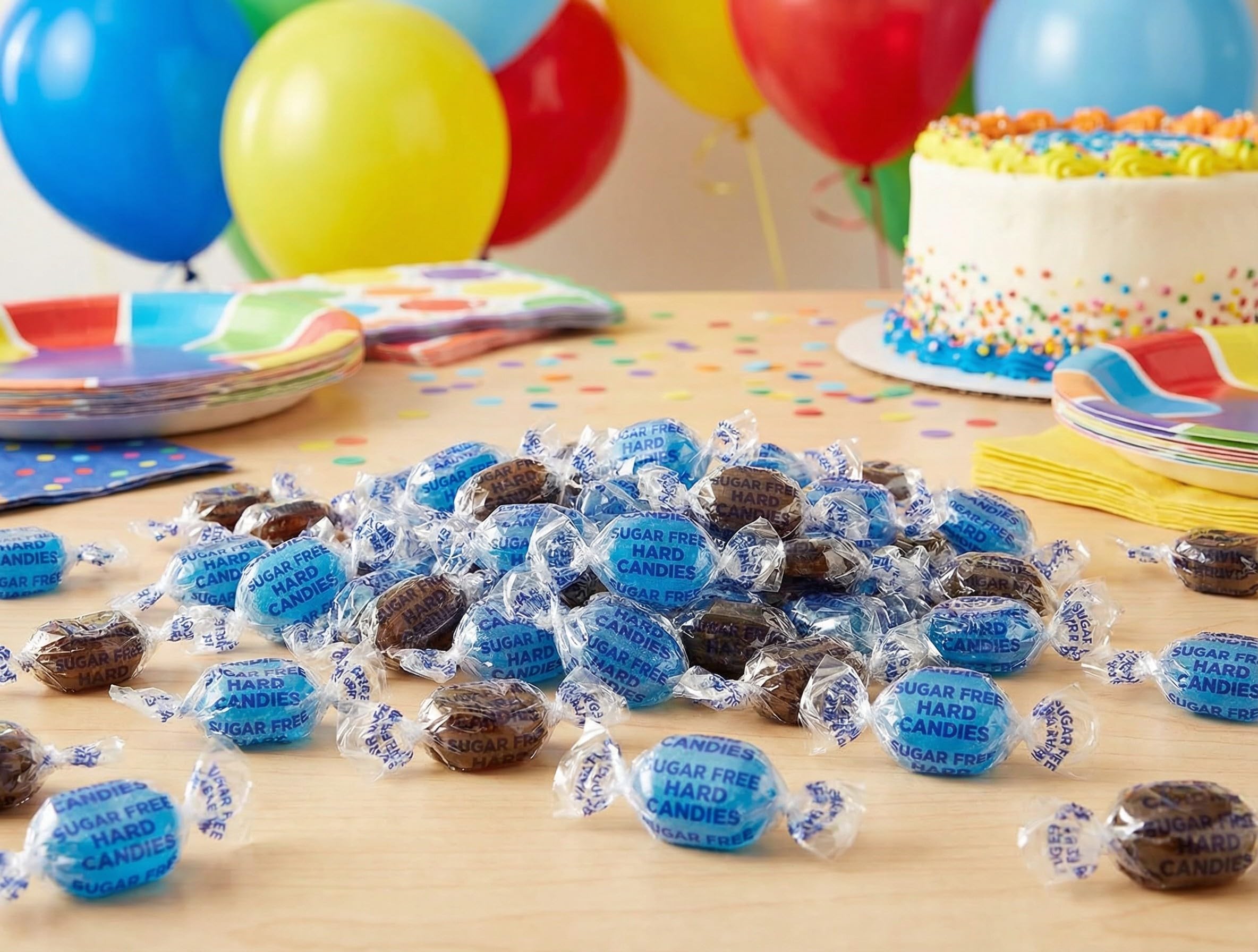 EMPORIUM close-up of hard candy button texture showing long-lasting flavor