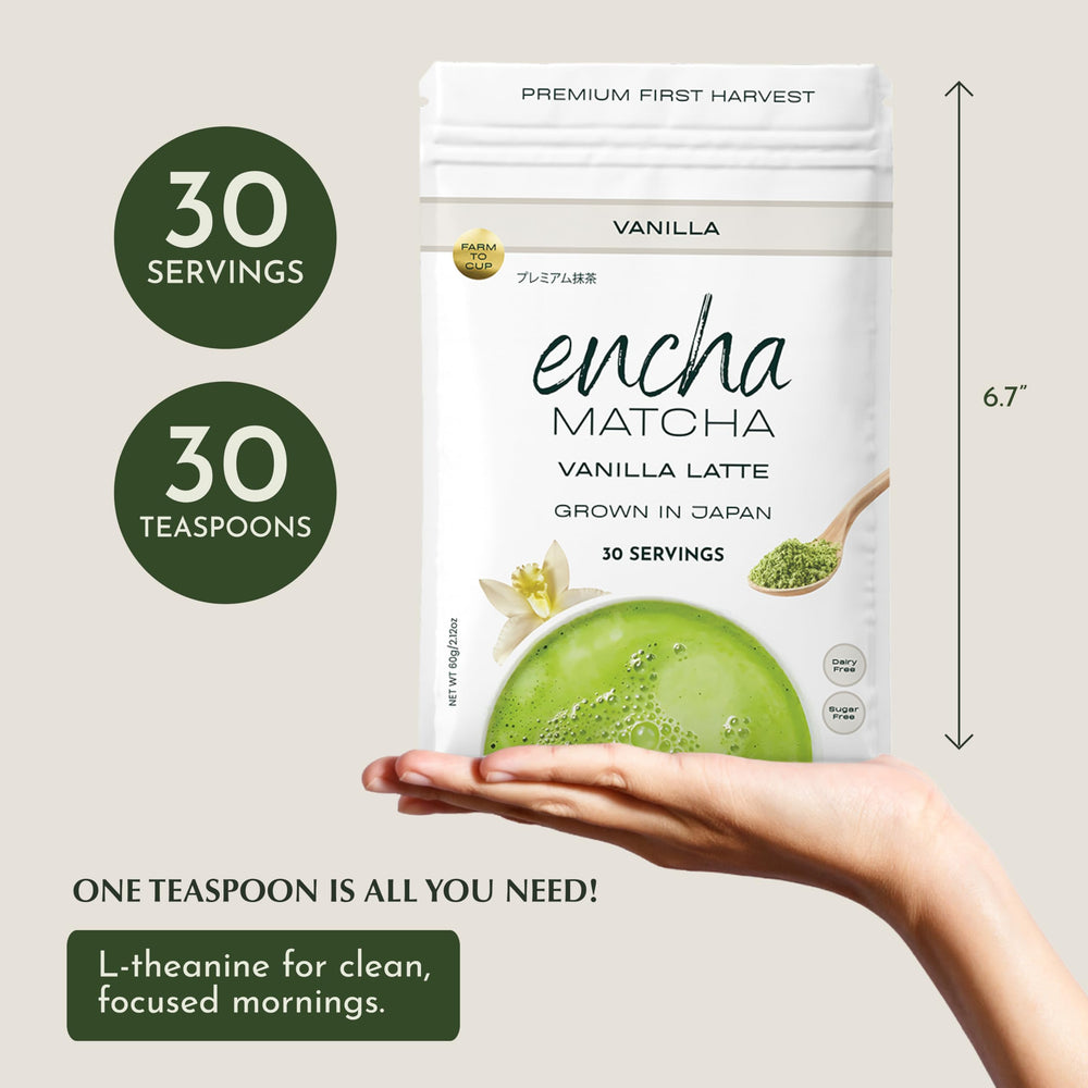 Encha label highlighting Uji Kyoto origin for authentic flavor
