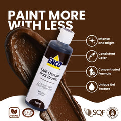 ENCO squeeze bottle dispensing precise drop to control pigment strength