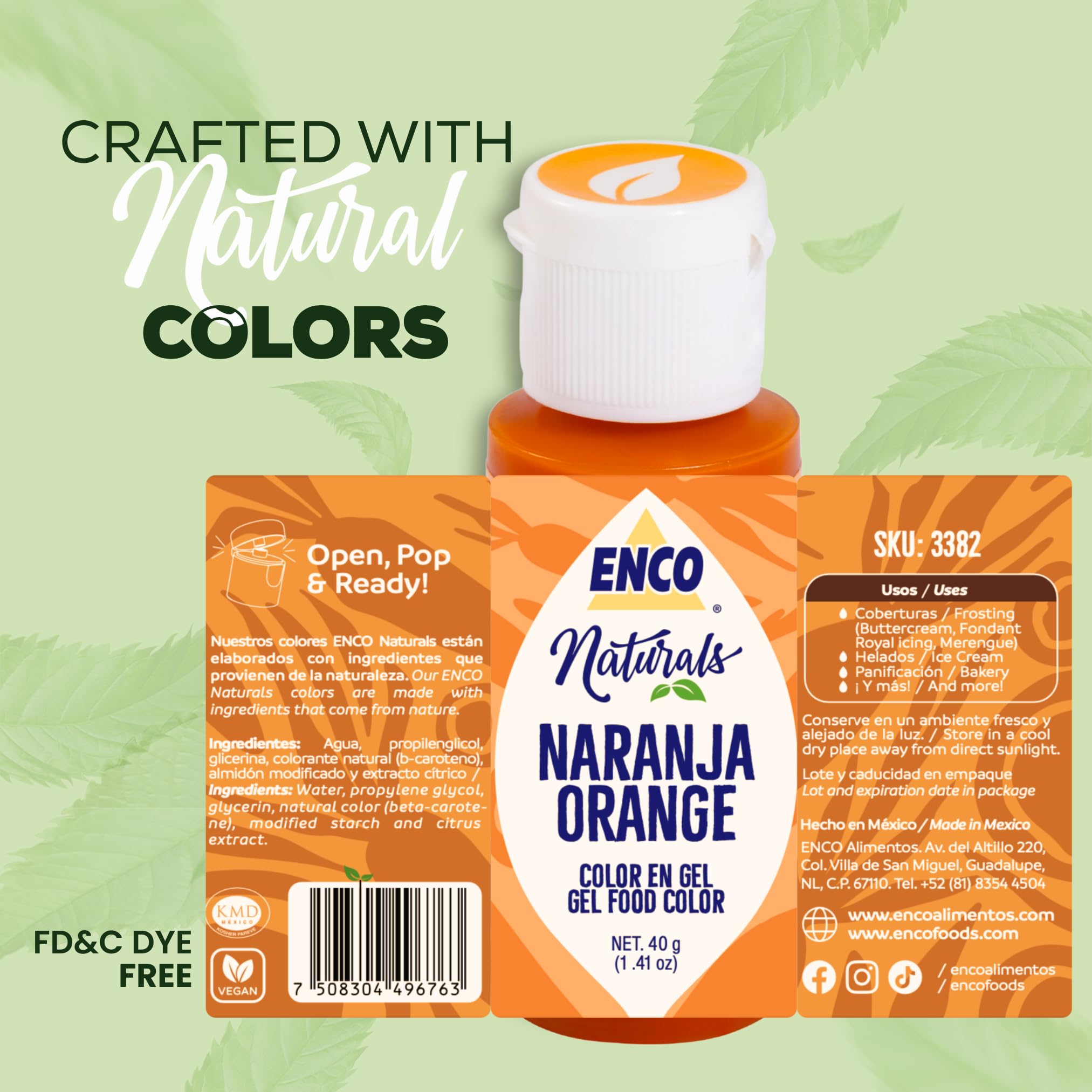ENCO close-up of gel texture highlighting concentrated pigment and smooth mixing advantage