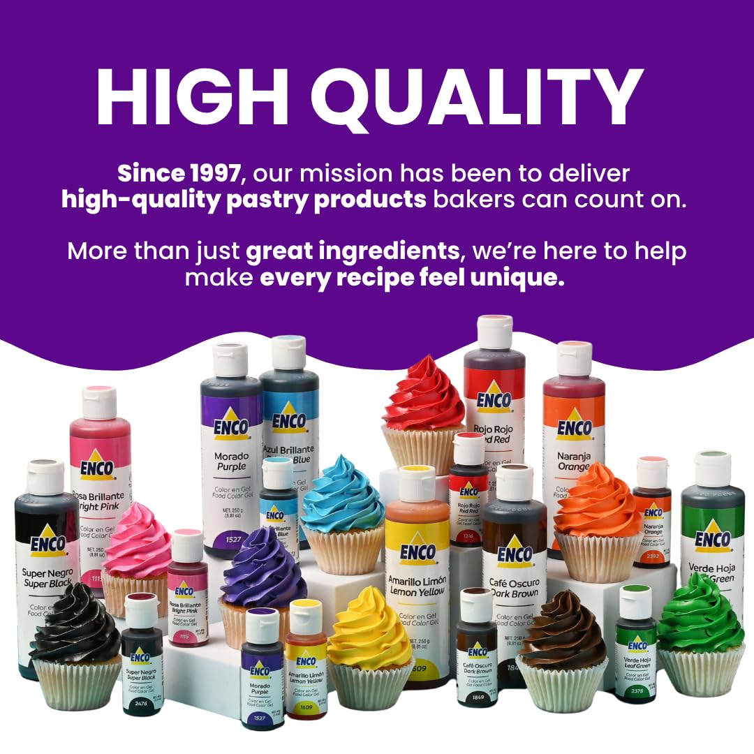 ENCO purple bottles stored on shelf highlighting size and suitability for busy kitchens