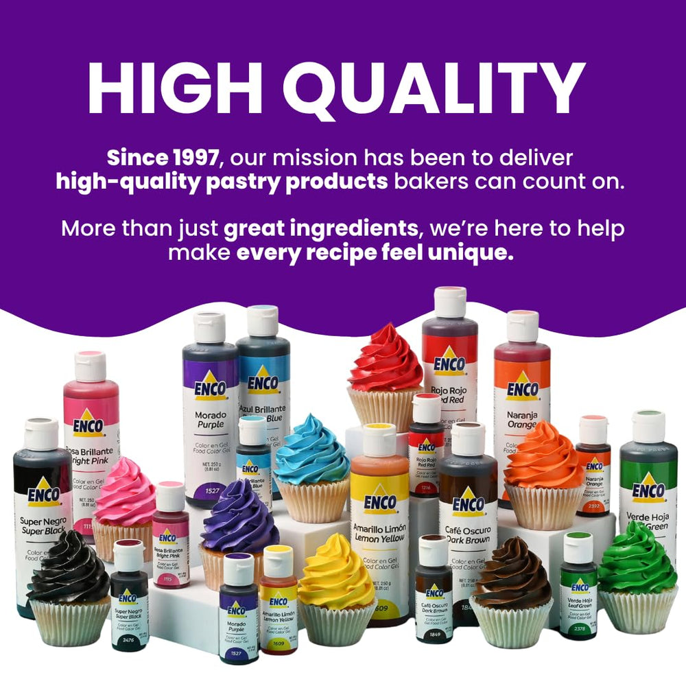 ENCO purple bottles stored on shelf highlighting size and suitability for busy kitchens