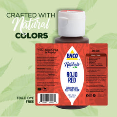 ENCO red gel blended into buttercream, demonstrating even color and vibrant finish benefit