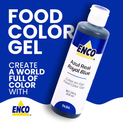 ENCO royal blue bottle nozzle closeup for precise drop control and reduced waste
