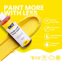 ENCO gel texture on spoon showing thick consistency for non-diluting color