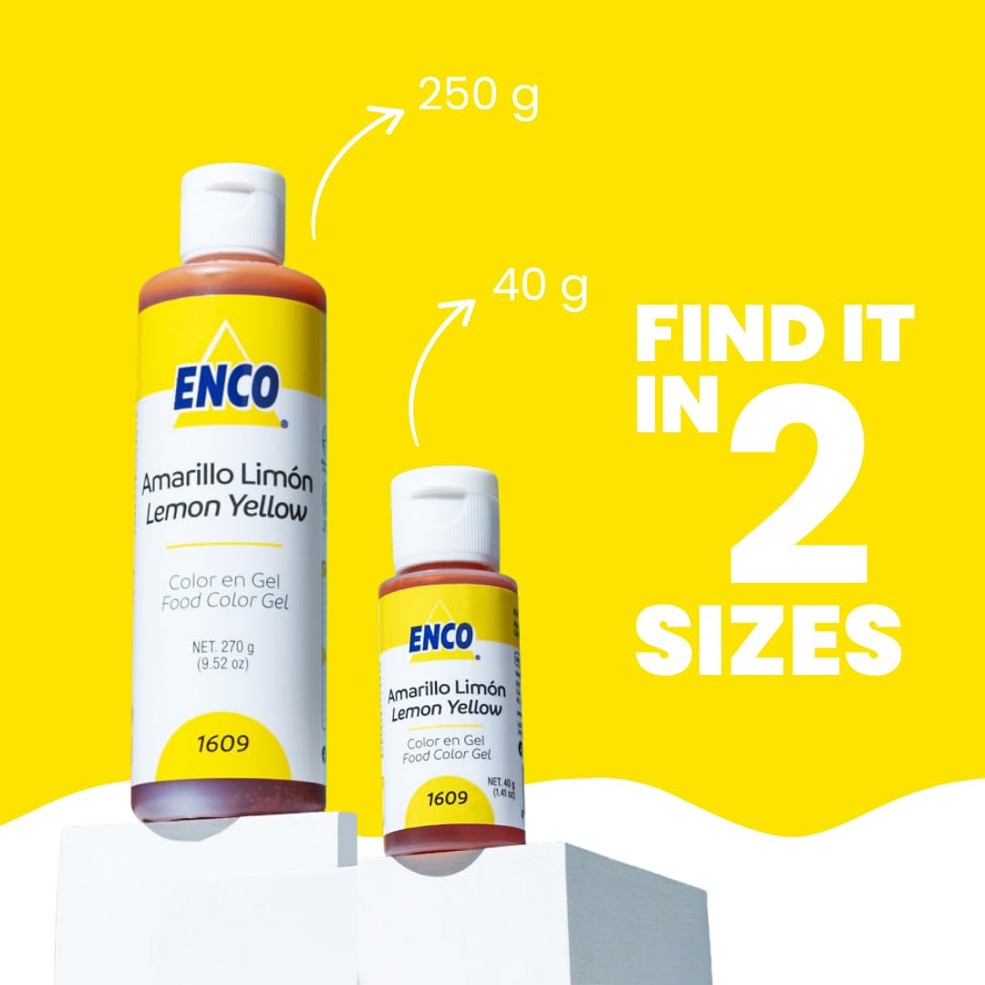 ENCO next to ruler and ingredients for scale, highlights 8.8 oz bottle size