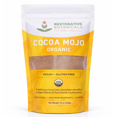 EnerHealth Cocoa Mojo front packaging showing organic label and benefits