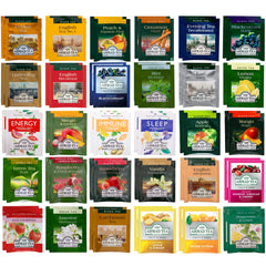 Enjoy Better Coffee Ahmad Tea sampler box front view showing variety and easy selection benefits