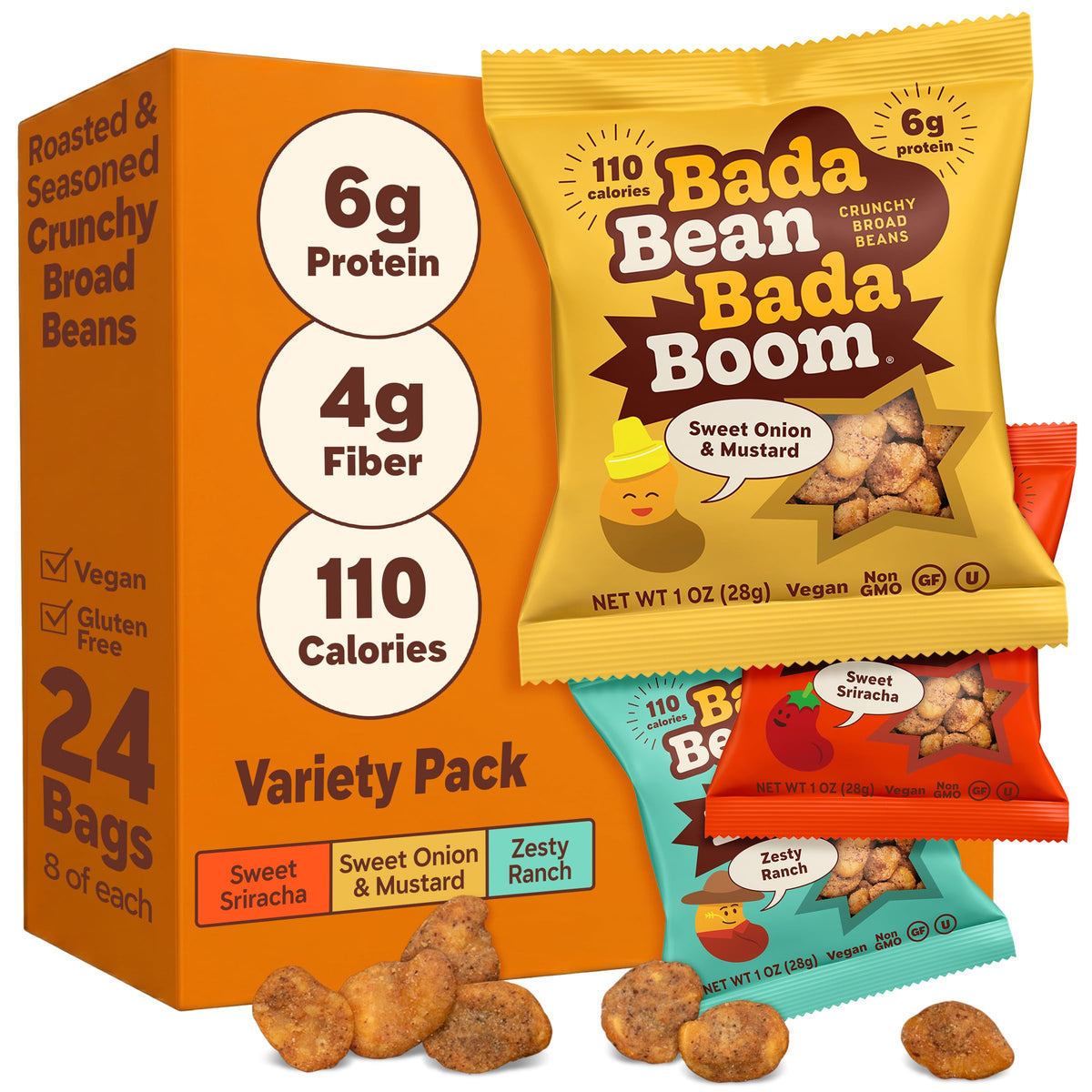 Enlightened front packaging showing single-serve bag and clear flavor brand benefit