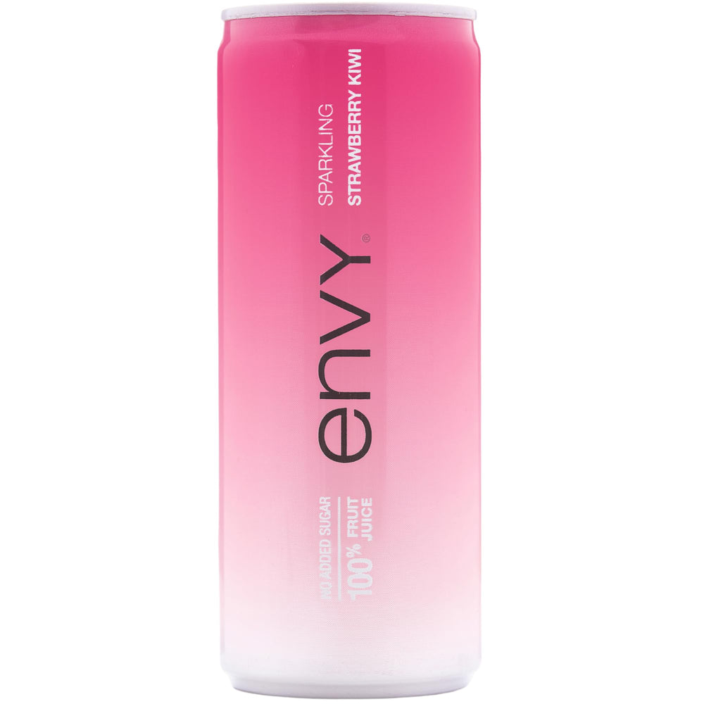 ENVY can front packaging showing strawberry kiwi flavor and benefits