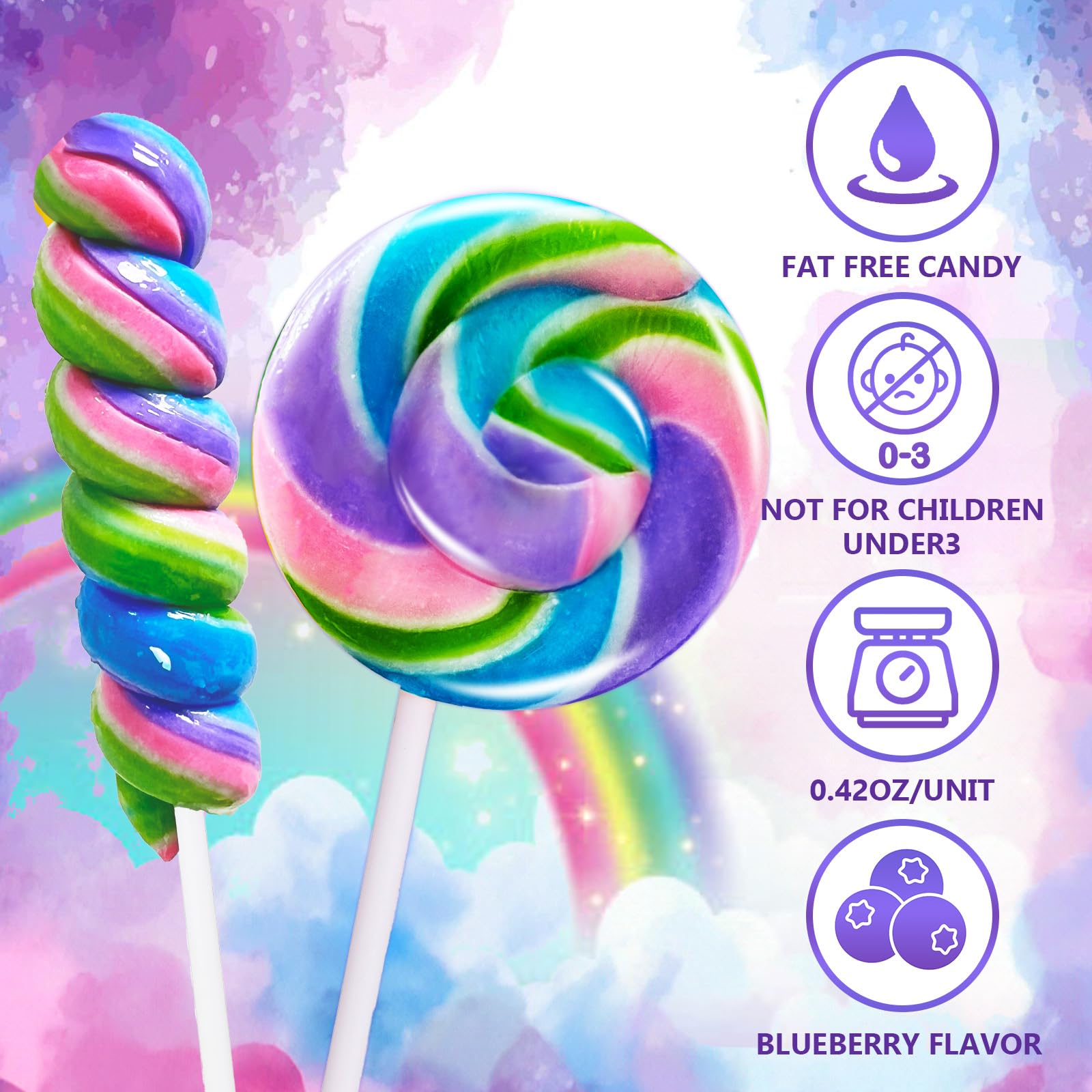 EORA lollipops used as cake decorations adding festive color
