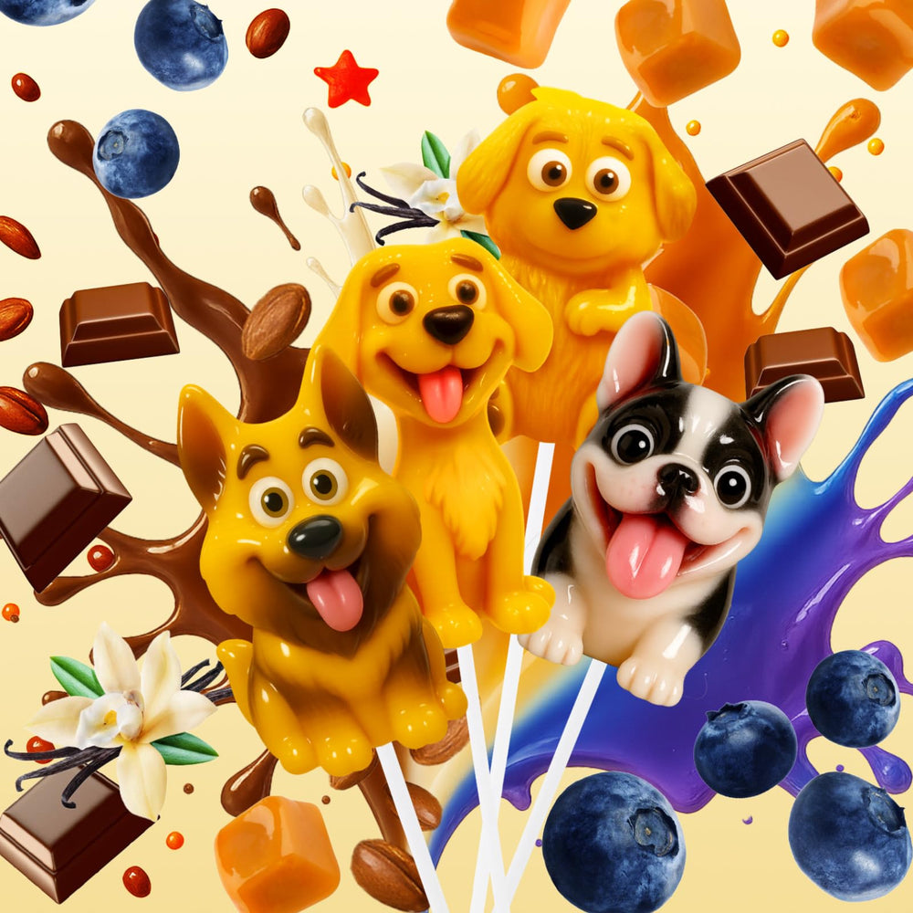 EORA close-up of puppy candy texture showing handcrafted detail benefit