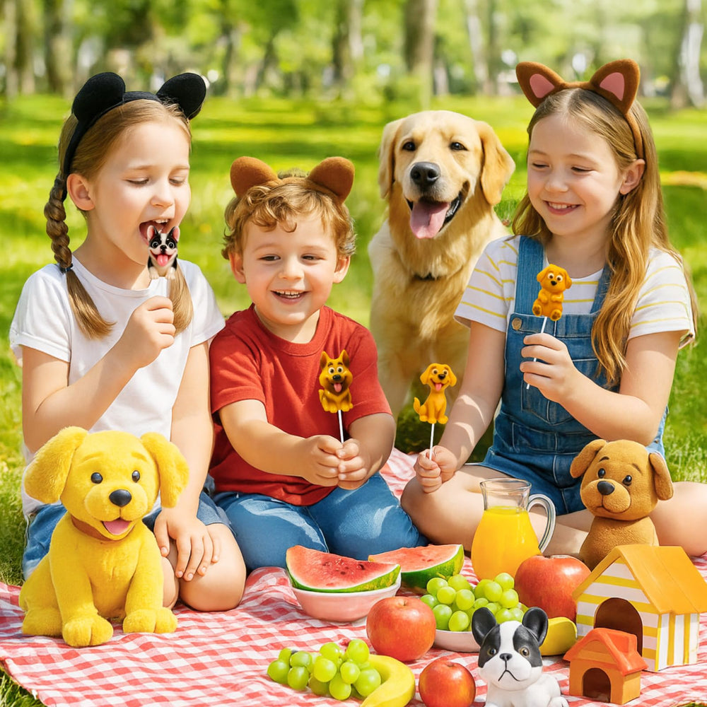 EORA in a dog-themed party scene illustrating festive decorative impact