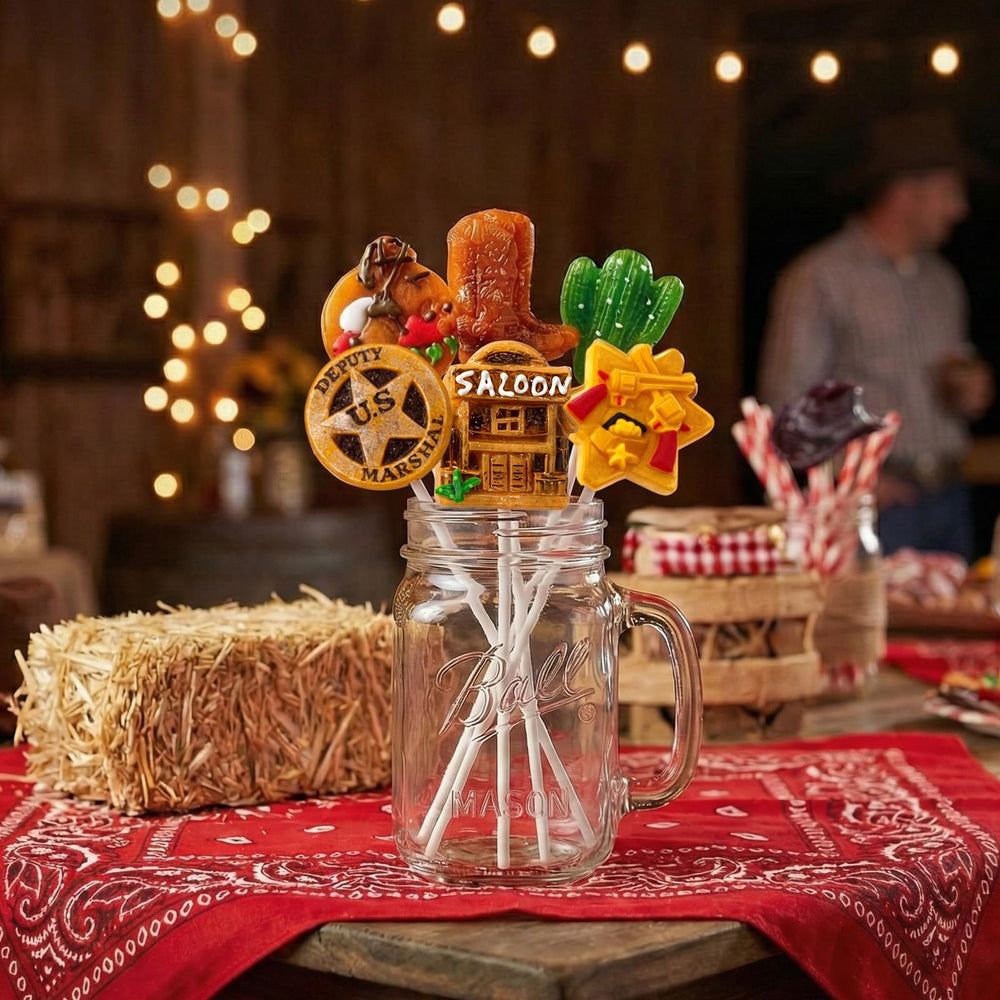 EORA assortment of fruit-flavored lollipops spread with flavor variety visible