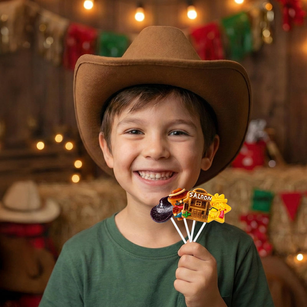 EORA Wild West lollipops on a party table adding themed decoration and treats