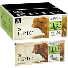 Epic front packaging showing 12-count box and product branding for easy pantry visibility