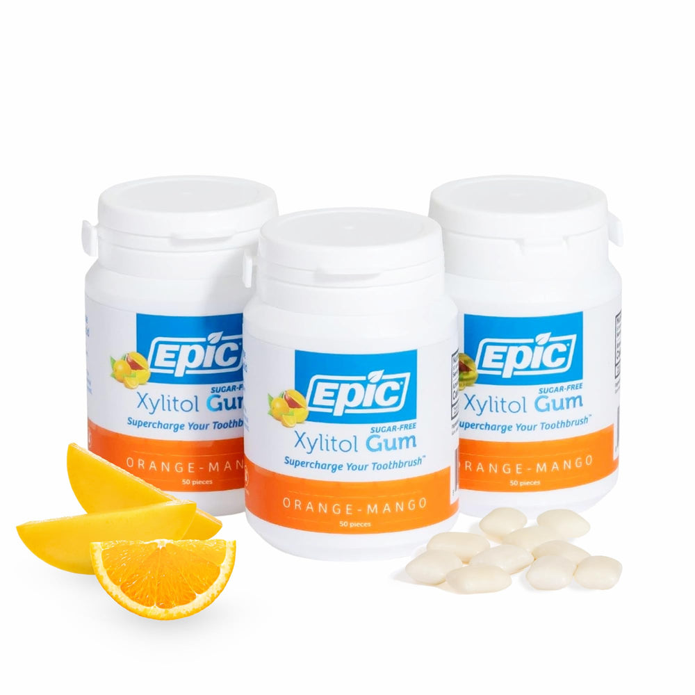 Epic front packaging showing orange mango flavor and benefits