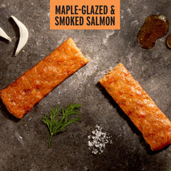 EPIC salmon strip on cracker demonstrating pairing idea and savory protein boost benefit