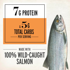 Epic single unwrapped smoked salmon strip ready to eat for quick fuel