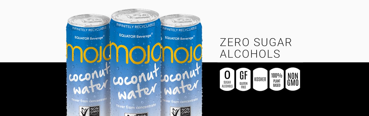EQUATOR Beverage stacked 12-pack display of MOJO for easy storage