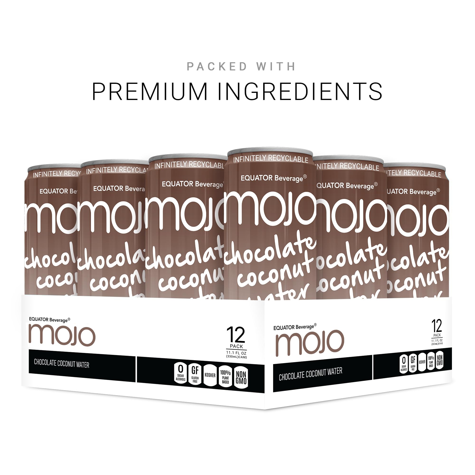 EQUATOR MOJO side label and nutrition facts showing simple ingredient transparency