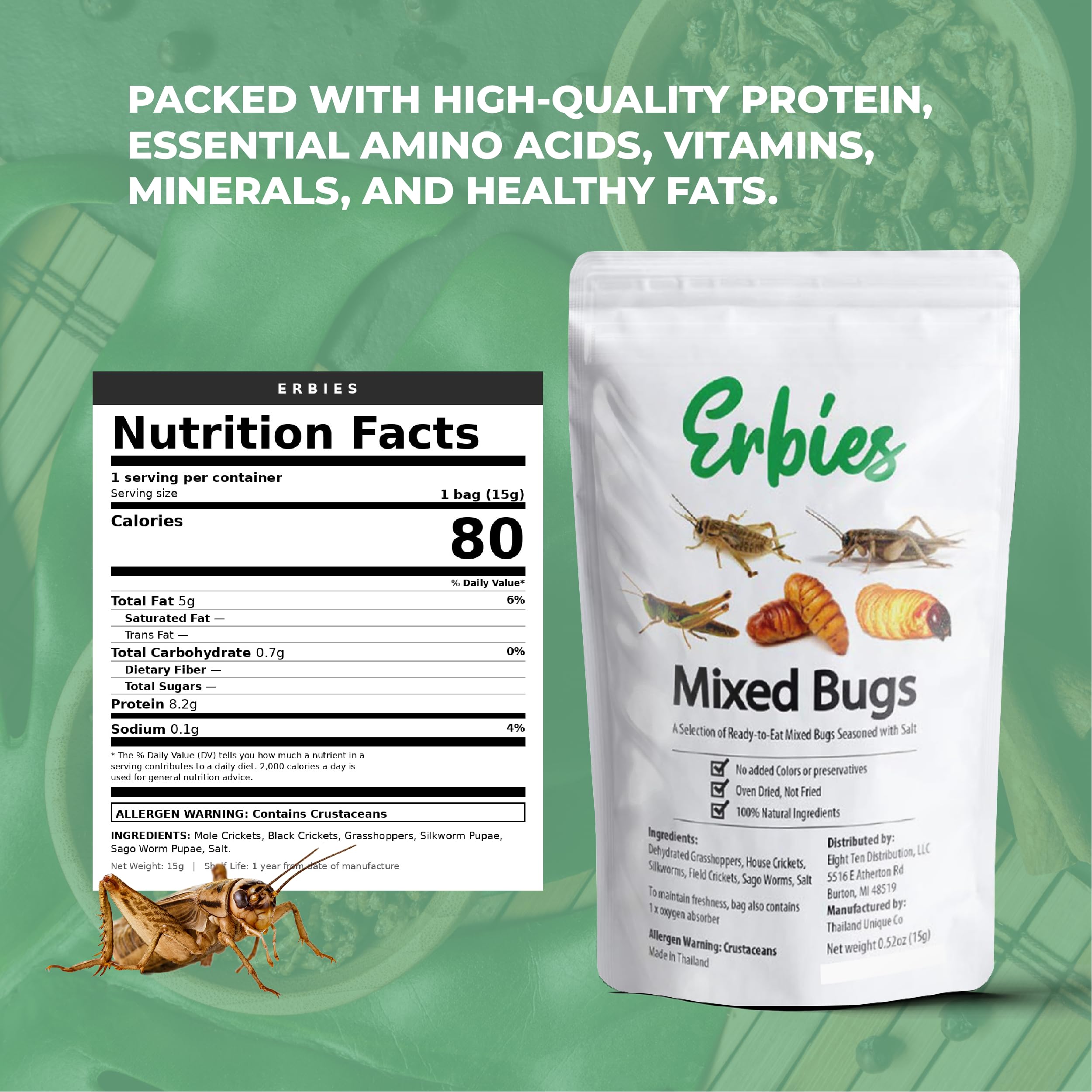 Erbies mixed trail mix spread on plate displaying variety and visual appeal