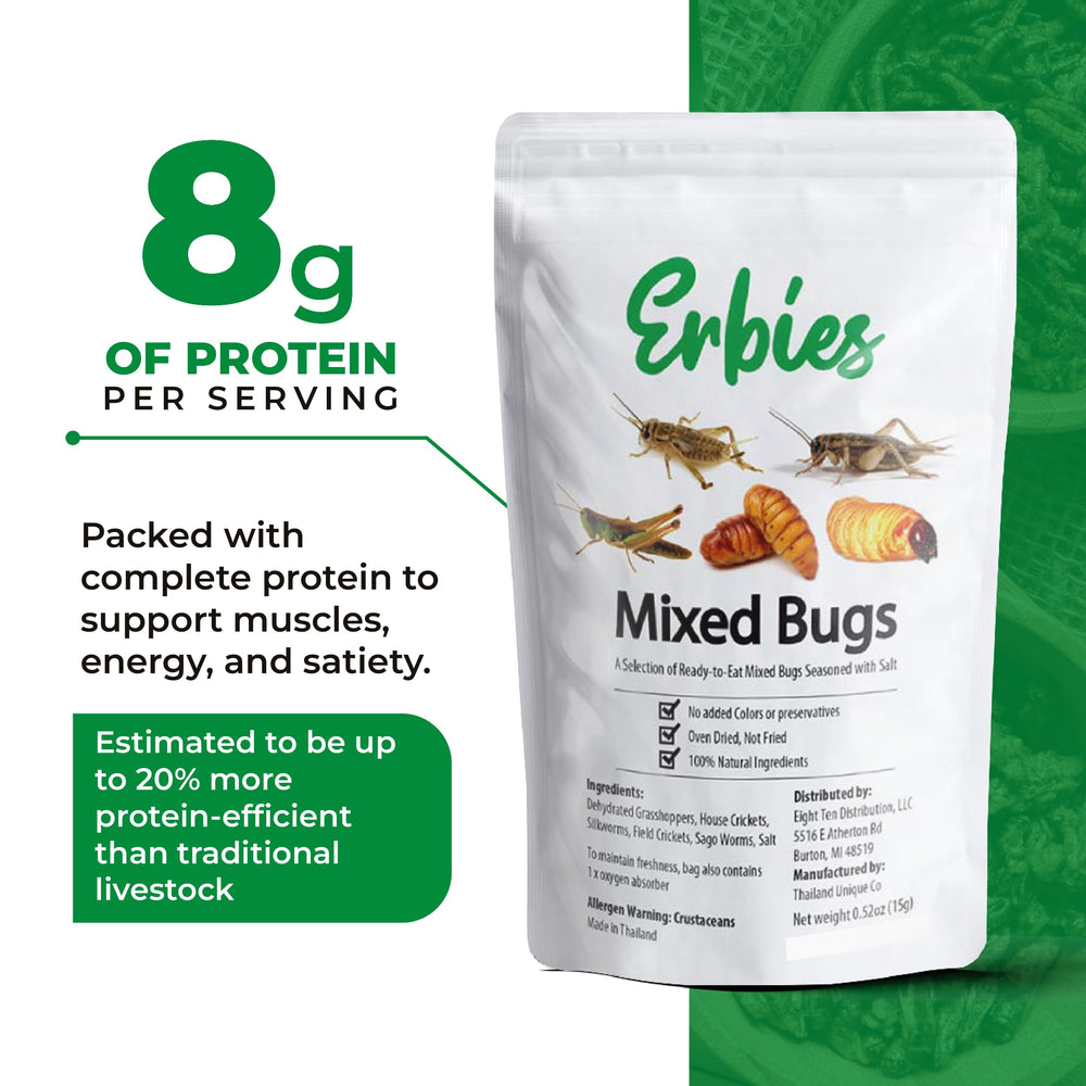 Erbies nutrition and label close-up showing ingredients and sourcing confidence