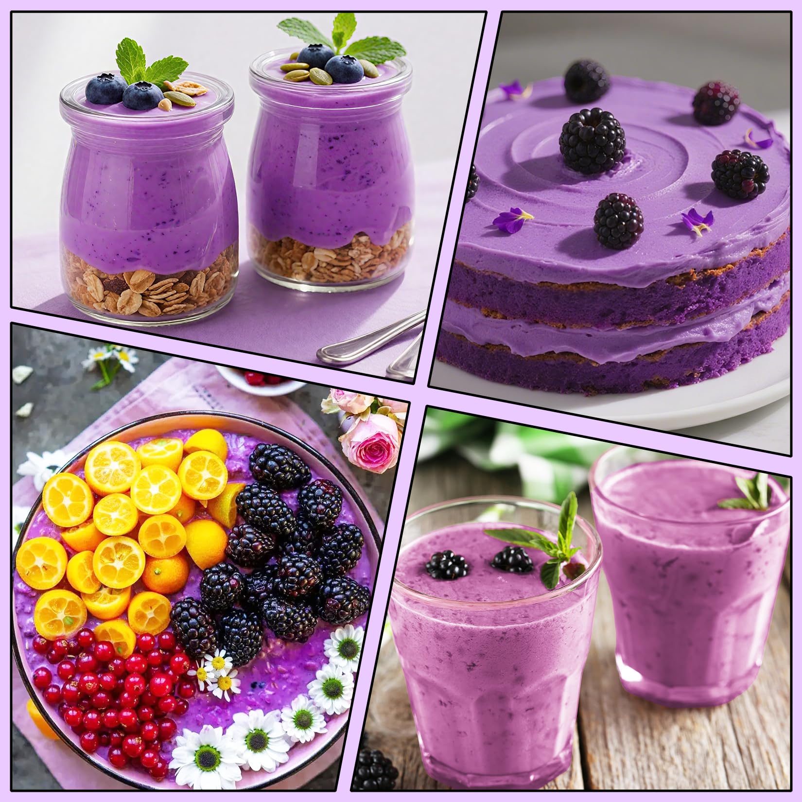 ERCorArt sprinkled on breakfast yogurt bowl showing flavorful, natural fruit enhancement