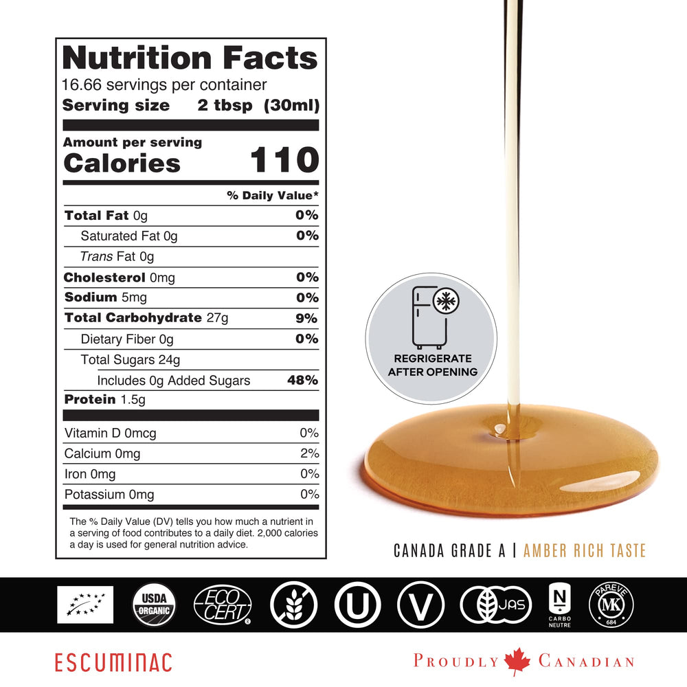 Escuminac bottle in gift box presentation showing premium look for special occasions