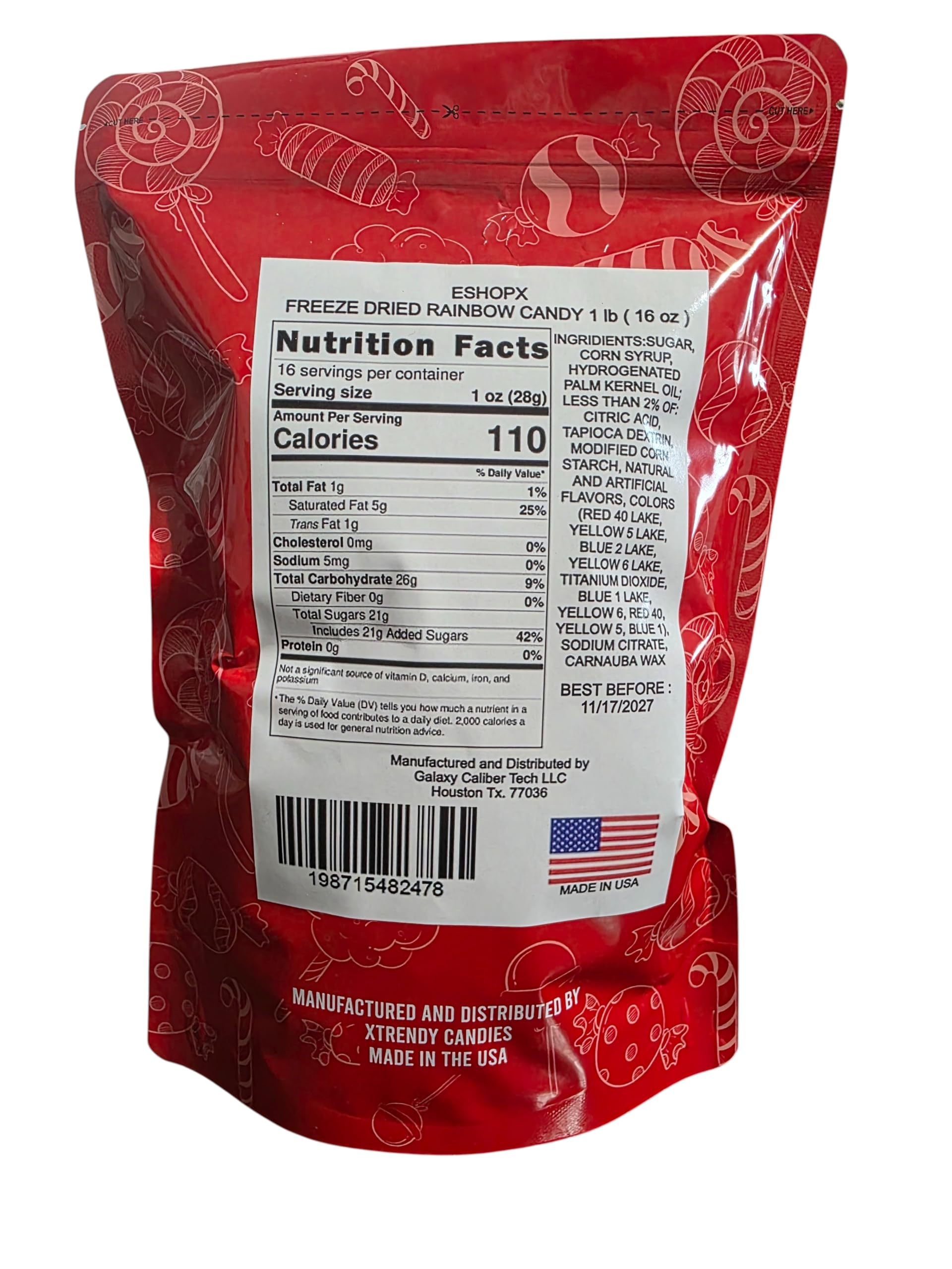 eShopX close-up of brittle candy pieces highlighting crunchy texture and intense flavor