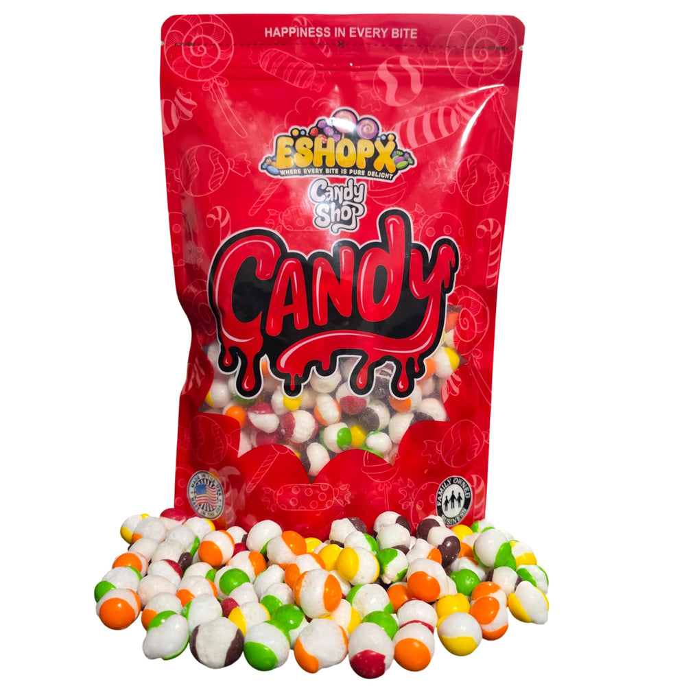 EShopX close-up of crunchy texture highlighting airy freeze-dried structure and intense flavor