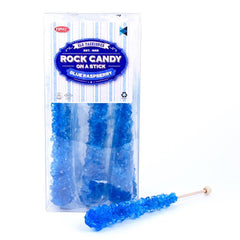 Espeez front packaging showing 12 blue rock candy sticks and bright branding benefit