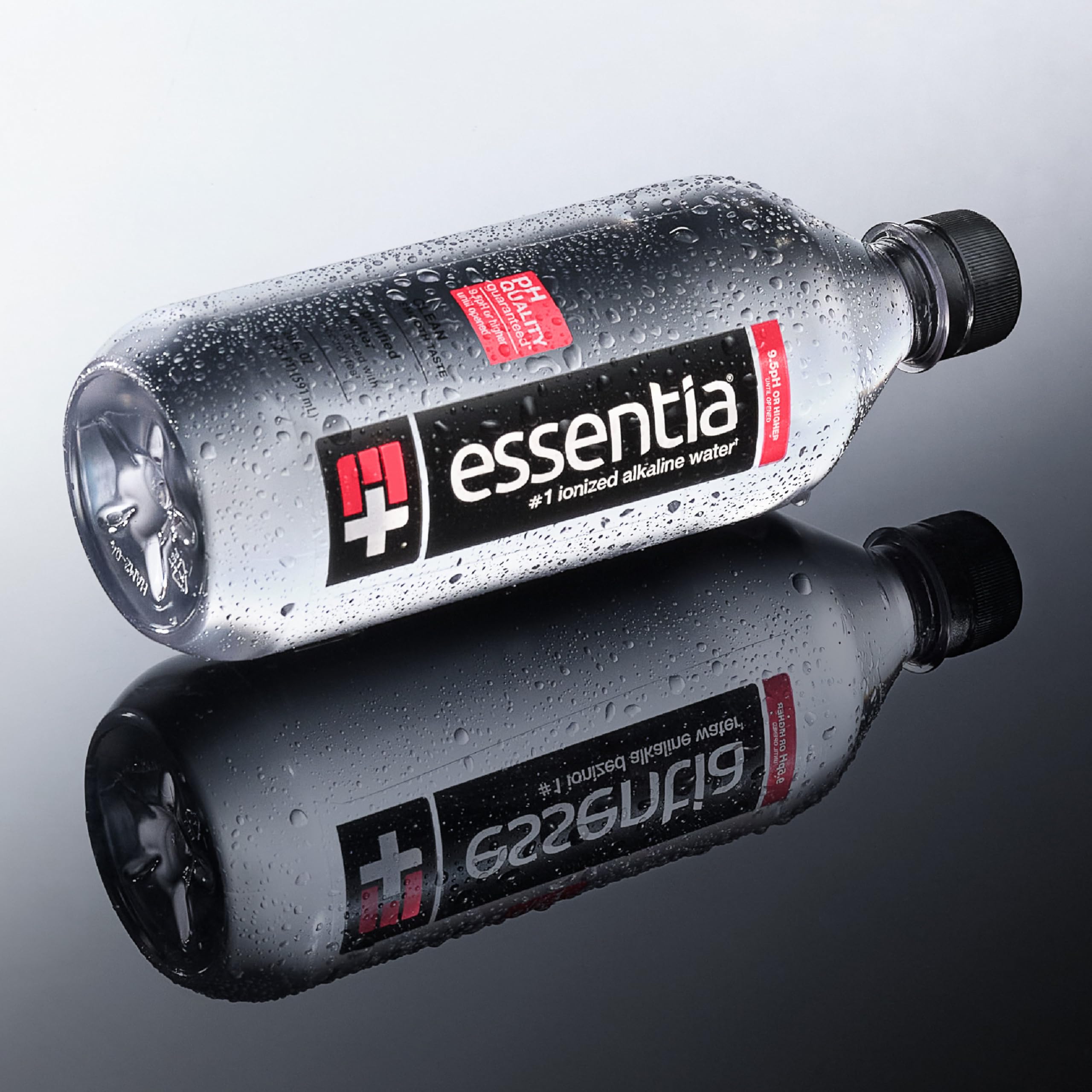 Essentia in active lifestyle setting with runner showing on-the-go refreshment