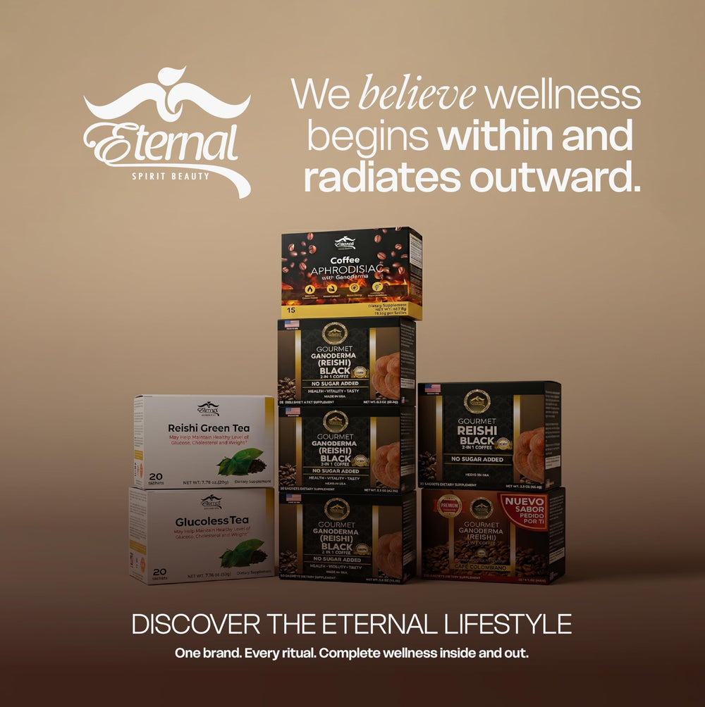 Eternal Spirit Beauty product label close-up showing ingredients and manufacturing origin