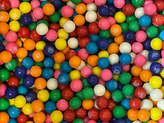 Eueasy Dubble Bubble gum balls poured in a clear vending jar for display