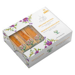 EUPHERBIA front packaging showing 25 saffron rock candy sticks and benefits
