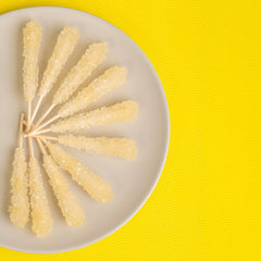 Eupherbia sticks on dessert adding decorative sparkle and instant sweetness