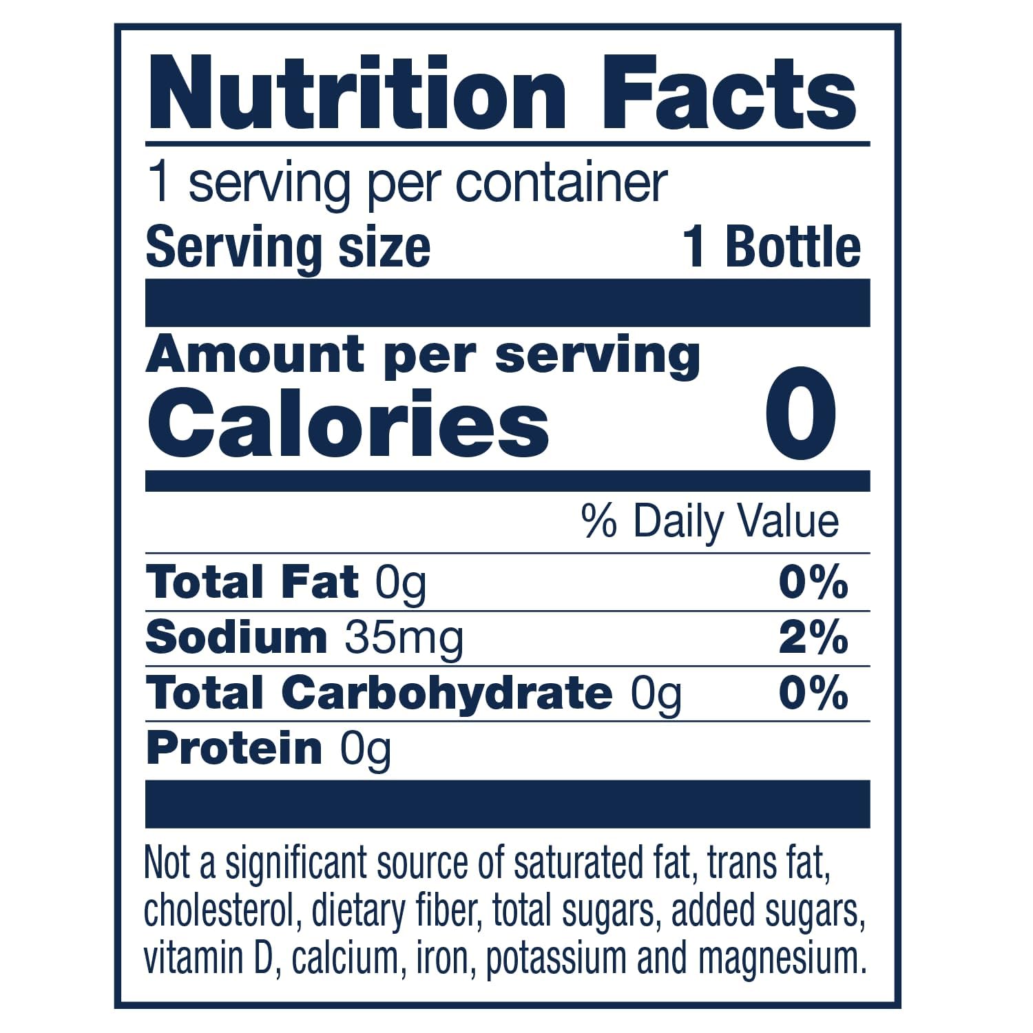 EVAMOR label close-up highlighting natural minerals and alkaline pH information
