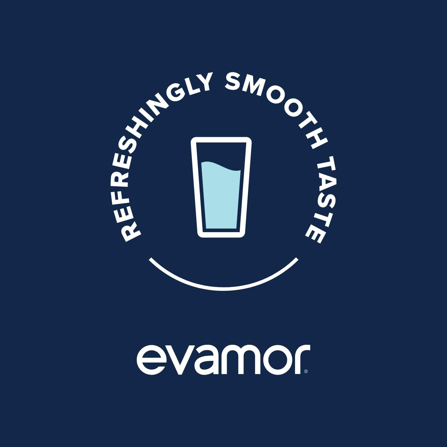 EVAMOR bottle held in hand for scale, showing portable 20 fl oz convenience