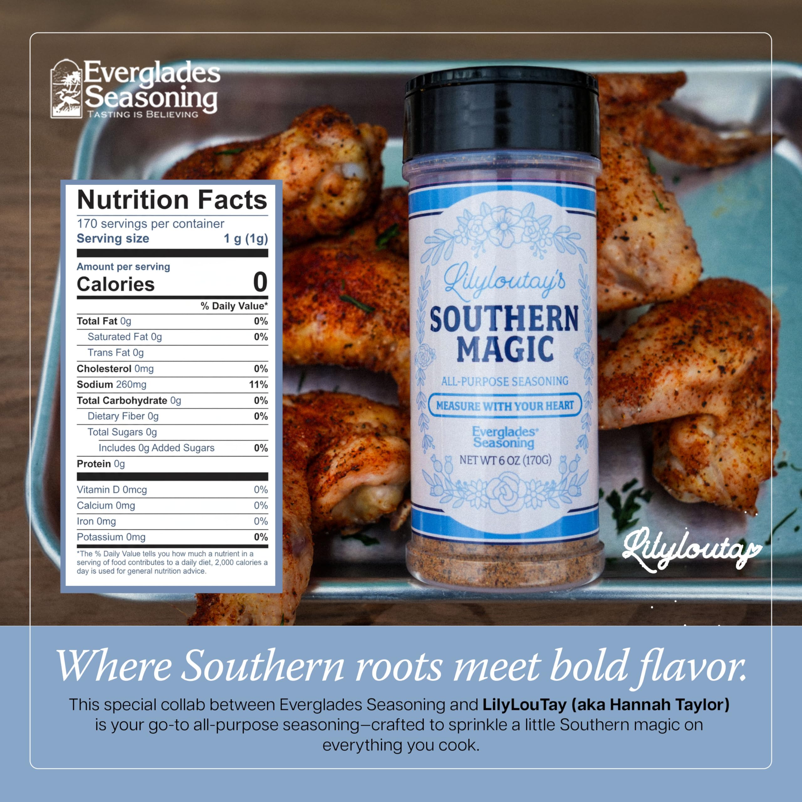 Backyard barbecue scene with Everglades seasoning adding reliable Southern flavor