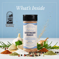 Grilled chicken seasoned with Everglades for enhanced smoky, savory taste