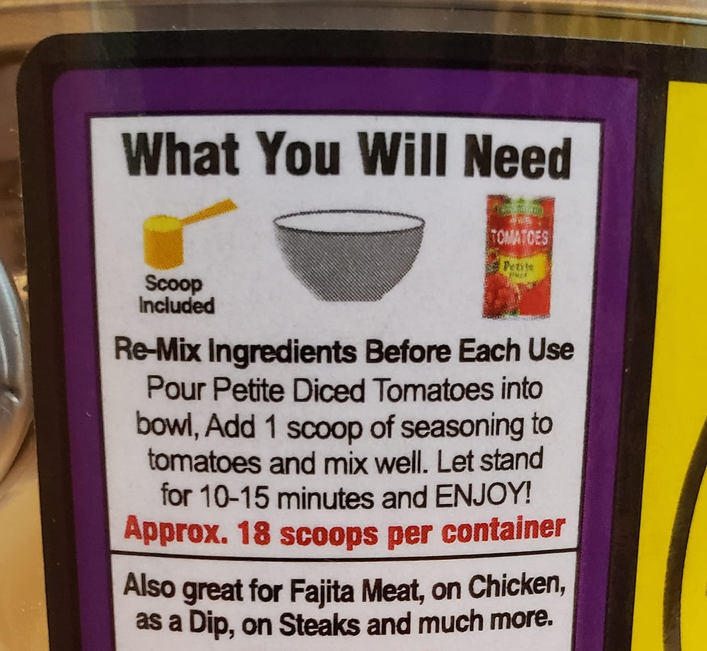 Everton can next to measuring cup showing yield and batch-sizing benefit