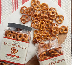 Everton Toffee close-up of butter toffee coating highlighting rich shine