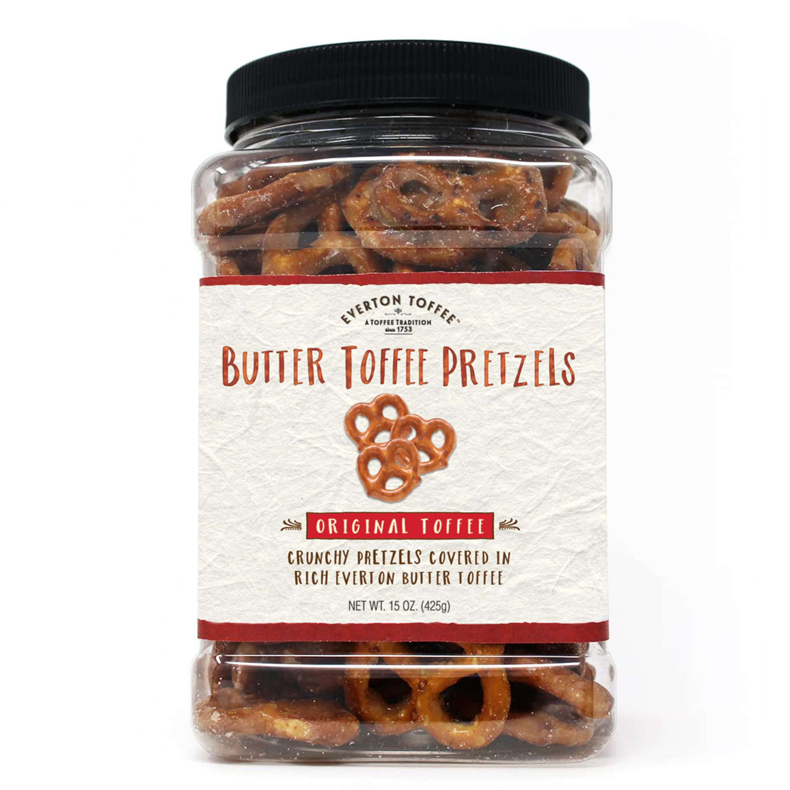 Everton Toffee front jar showing packaging and gourmet snack appeal