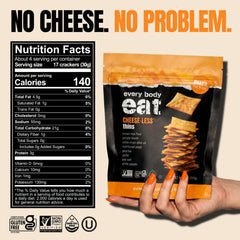 Every Body Eat closeup of cracker texture highlighting crunchy bite benefit
