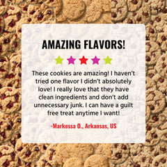 Every Body Eat three flavors lined up to show variety and choice