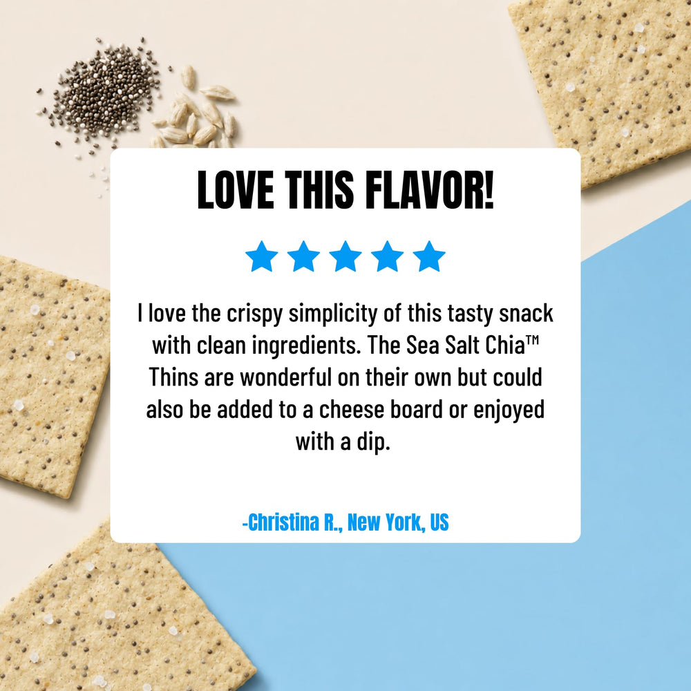 Every Body Eat cracker held in hand illustrating size and portion control