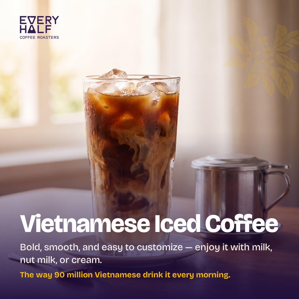 Every Half morning cup in lifestyle setting conveying energy and enjoyable ritual