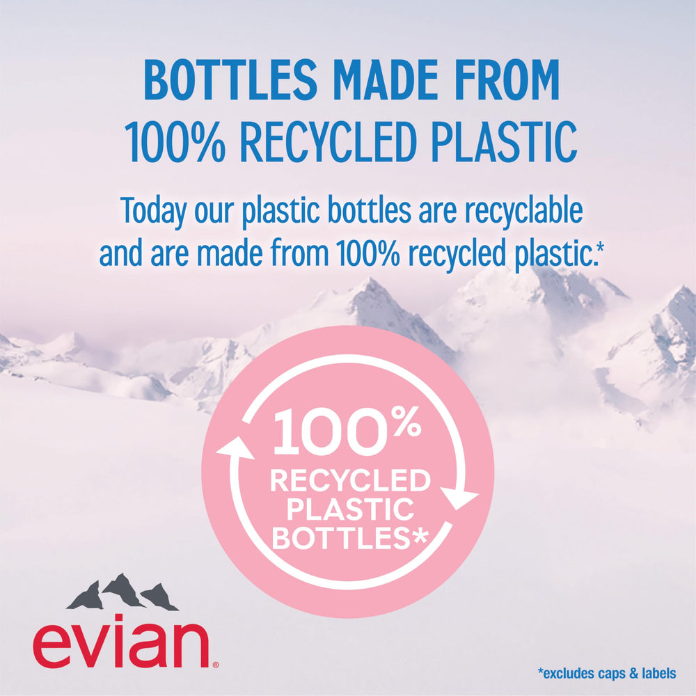 evian bottle on gym mat showing post-workout hydration support